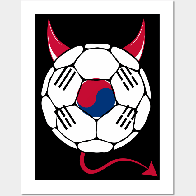 South Korea Football Halloween Wall Art by footballomatic